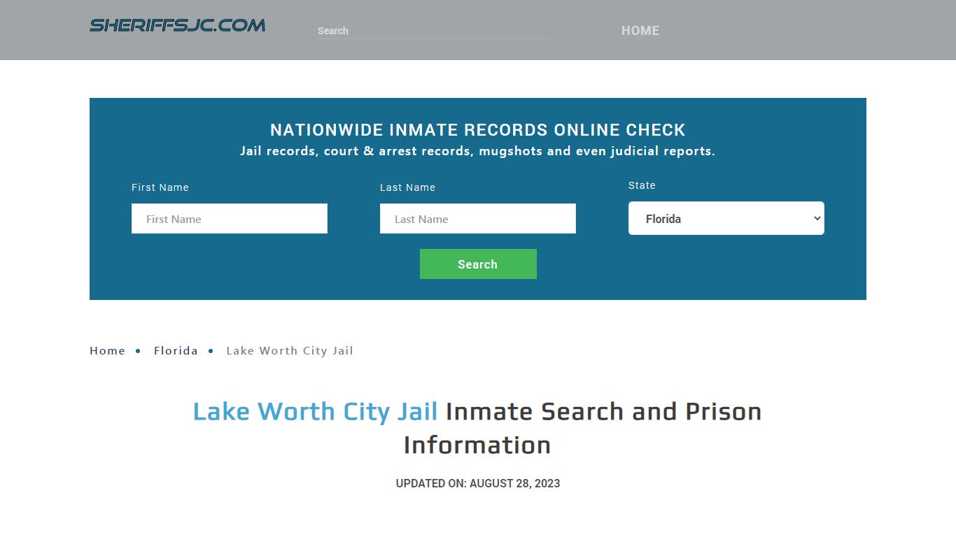 Lake Worth City Jail Inmate Search, Visitation, Phone no. & Mailing ...