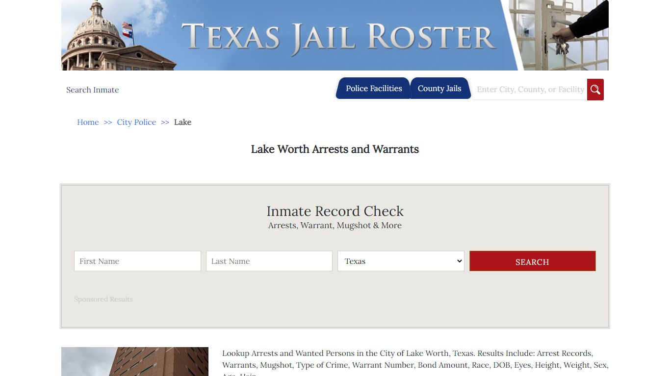 Lake Worth Arrests and Warrants | Jail Roster Search